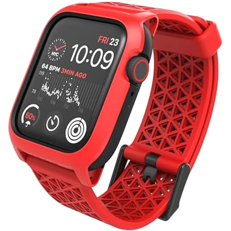 Catalyst Impact, Smartwatch Zubehör, robustes Schutzgehäuse für Apple Watch 44 mm, rot – Bild 2