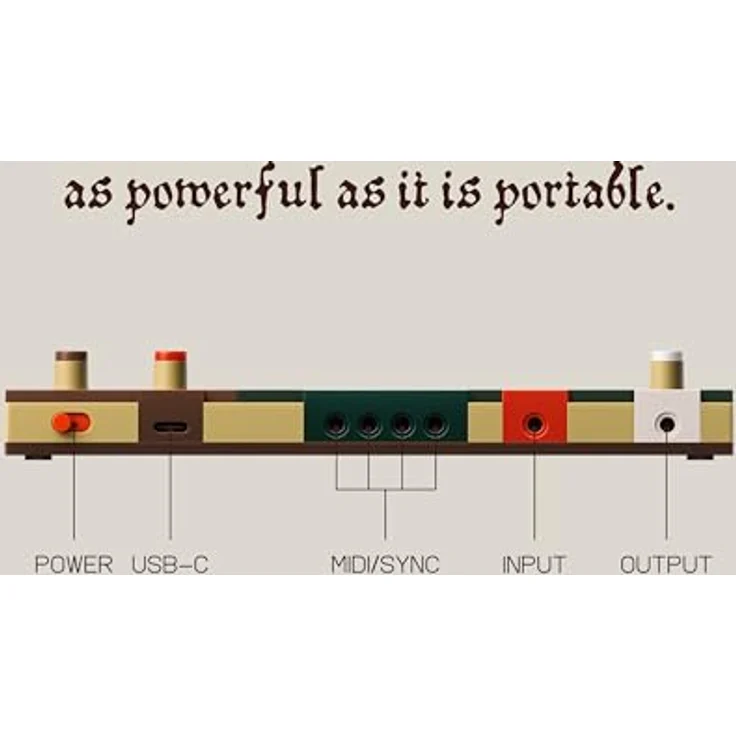 Teenage Engineering EP1320 medieval, MIDI Controller mit umfangreicher mittelalterlicher Instrumentenbibliothek, Gelb – Bild 3