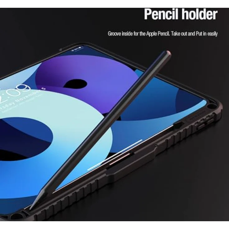 Nillkin Bumper Leather Case Pro für iPad Pro 11" 2024 - Schutzhülle mit Flip-Funktion, PU-Leder und verstärkten Ecken, Schwarz – Bild 6