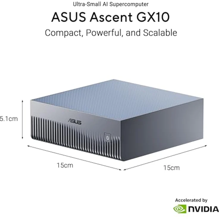 ASUS GX10-GG0026BN, Ultrakleiner KI-Supercomputer mit NVIDIA DGX™ Spark, 2000 GB Speicher, grau – Bild 6