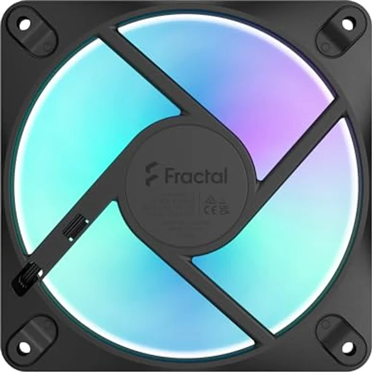 Fractal Design Dynamic 3 12 Reverse RGB Black, 120mm Gehäuselüfter mit ARGB Gen 2 und PWM Steuerung – Bild 6