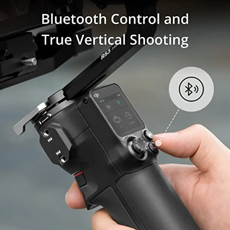 DJI RS 3 Mini, Leichter Stabilisator mit auf DREI Achsen stabilisiertem Gimbal für Canon/Sony/Panasonic/Nikon/Fujifilm, 2 kg getestete Zuladung, Bluetooth-Aufnahmetaste, Native vertikale Aufnahme – Bild 3