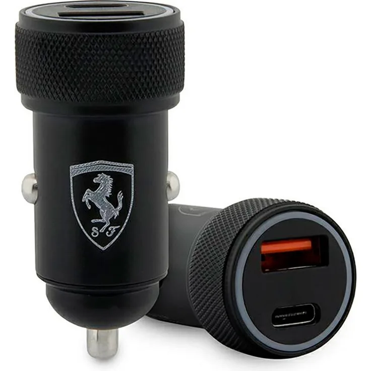 Ferrari Feccmenk PD-QC 3.0, 20W Schnellladegerät, Schwarz/Schwarz für mobile Geräte