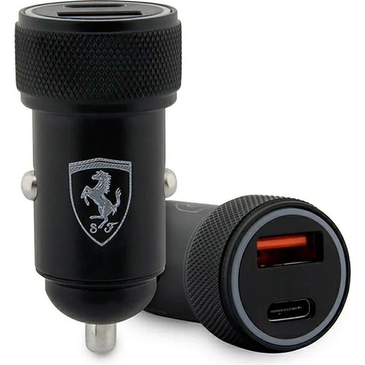 Ferrari Feccmenk PD-QC 3.0, 20W Schnellladegerät, Schwarz/Schwarz für mobile Geräte