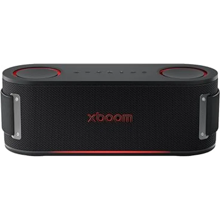 LG xboom Bounce by will.i.am, tragbarer Bluetooth-Lautsprecher mit IP67, 30 Std. Akkulaufzeit, Signature Sound, Schwarz [Modelljahr: 2025]