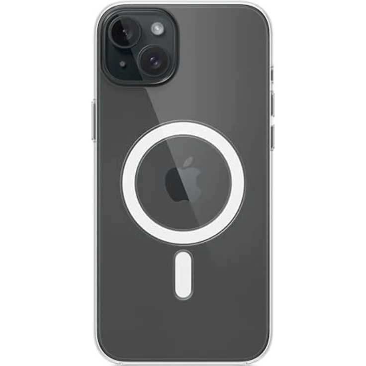 Apple iPhone 15 Plus Clear Case mit MagSafe, Transparentes Polycarbonat, Kratzfeste Beschichtung, Magnetisches Design. – Bild 5