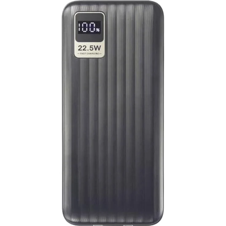 Voltcraft VC-WT-K512 Powerbank 10000 mAh Fast Charge LiPo Schwarz Statusanzeige – Bild 3