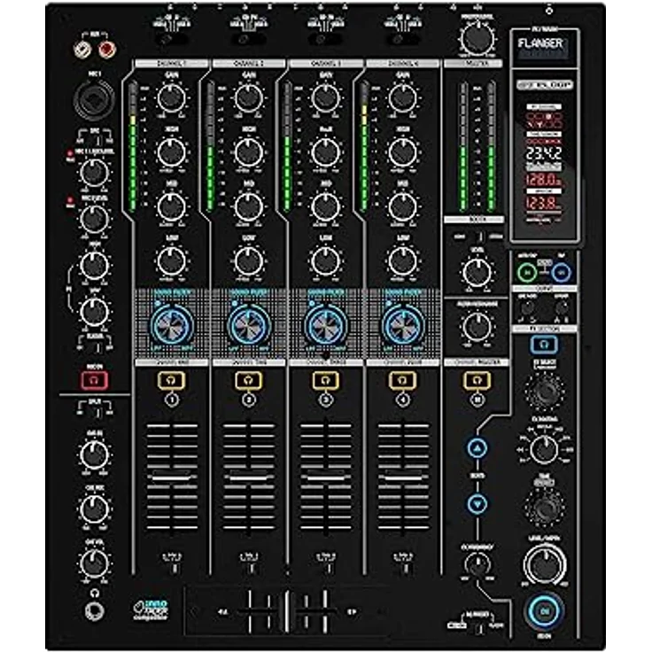 Reloop RMX-95 | 4+1 Kanal Clubmixer für DJs mit hochwertigem 24-Bit Interface, FX-Einheit, Beat FX & Klangfilter, Neural Mix™ EQ-Modus und aktivem USB-Hub – Bild 2