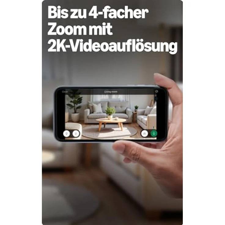 Ring Blink Mini 2K+, Netzwerkkamera mit 2560 x 1440 Pixeln, kabellos, Weiss – Bild 2