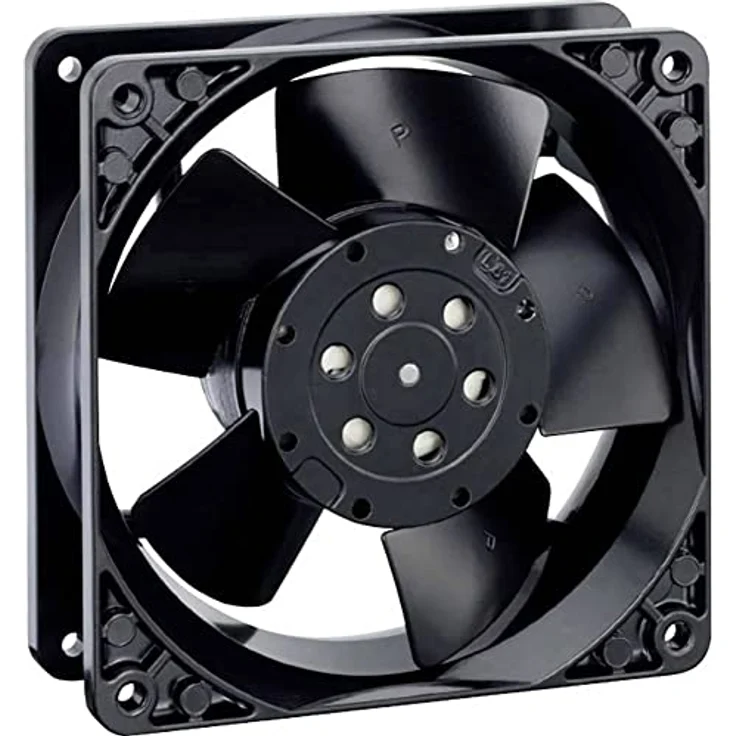 Papst EBM Papst 4550 N Axiallüfter 230 V/AC 144 m³/h (L x B x H) 119 x 119 x 38 mm (119 mm, 1 x), PC Lüfter, Schwarz – Bild 1