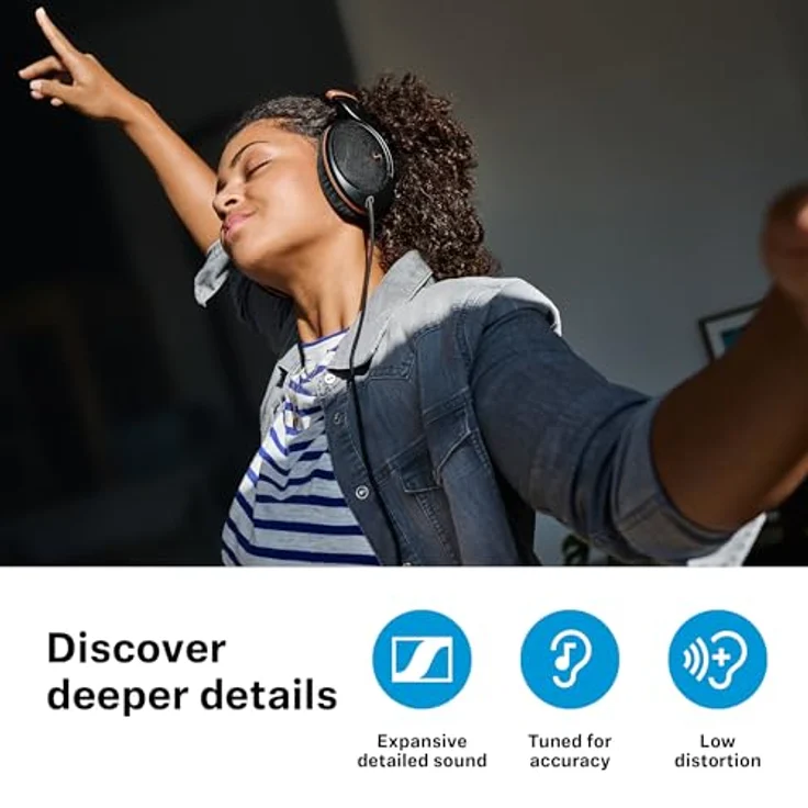Sennheiser HD 505 SE Kopfhörer - Transparenter Klang, kontrollierter Bass, optimierter Komfort - Copper Edition – Bild 4