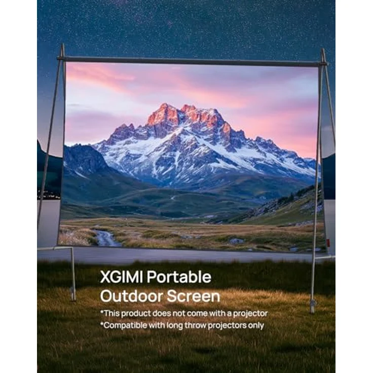 XGIMI 2025 Neue Outdoor-tragbare Projektorleinwand 70" – faltbar, leicht, robustes Aluminiumdesign, HD/4K HDR10+ kompatibel mit MoGo 3 Pro/Halo+/Elfin Flip/Horizon Ultra – Bild 3