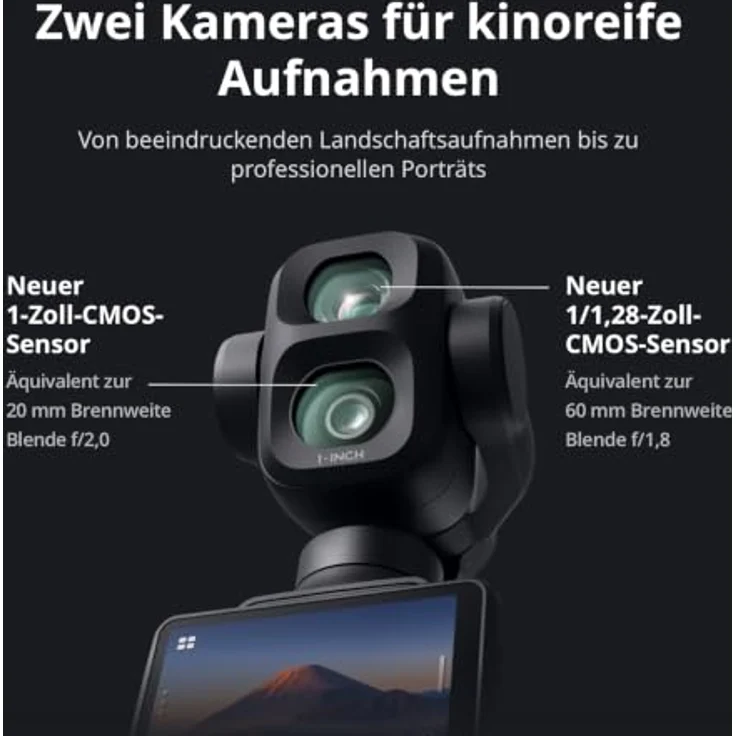 DJI Osmo Pocket 4P Vlog Combo, 7680 x 4320 Pixel Action Kamera mit 4K Ultra HD, Schwarz – Bild 2