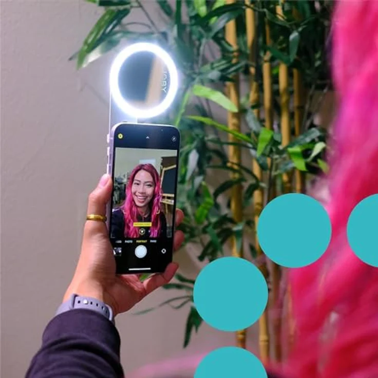 Joby Beamo Ring Light MagSafe, LED Ringleuchte mit 4-stufiger Helligkeit, grau – Bild 7