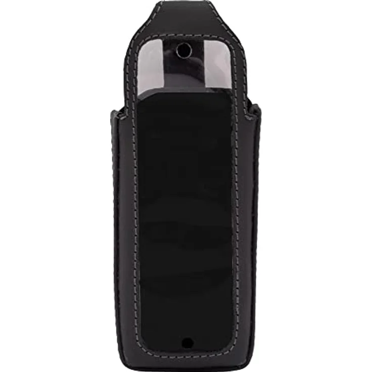 JT Berlin Ledertasche für das Gigaset CL660 Serie (CL660HX / CL660 / CL660A / CL690 / C630a) - schwarz [Telefontasche aus Echtleder I In 8-Stufen drehbarer Gürtelclip I Handmade in Europe] – Bild 3