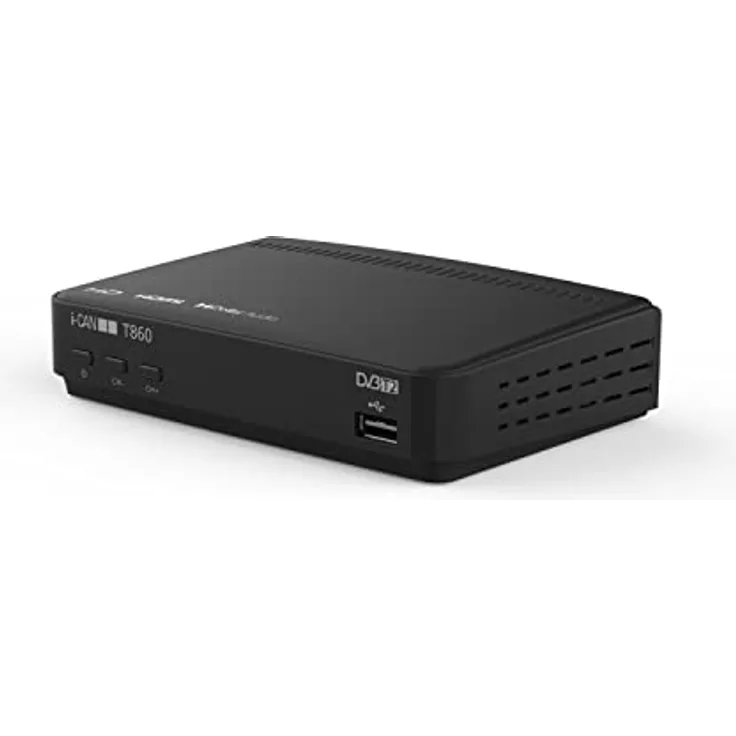 I-Can T860 Terrestre HD DVB-T2 Digitaler Terrestrischer Receiver, HDMI-Ausgänge, USB Mediaplayer, Kindersicherung