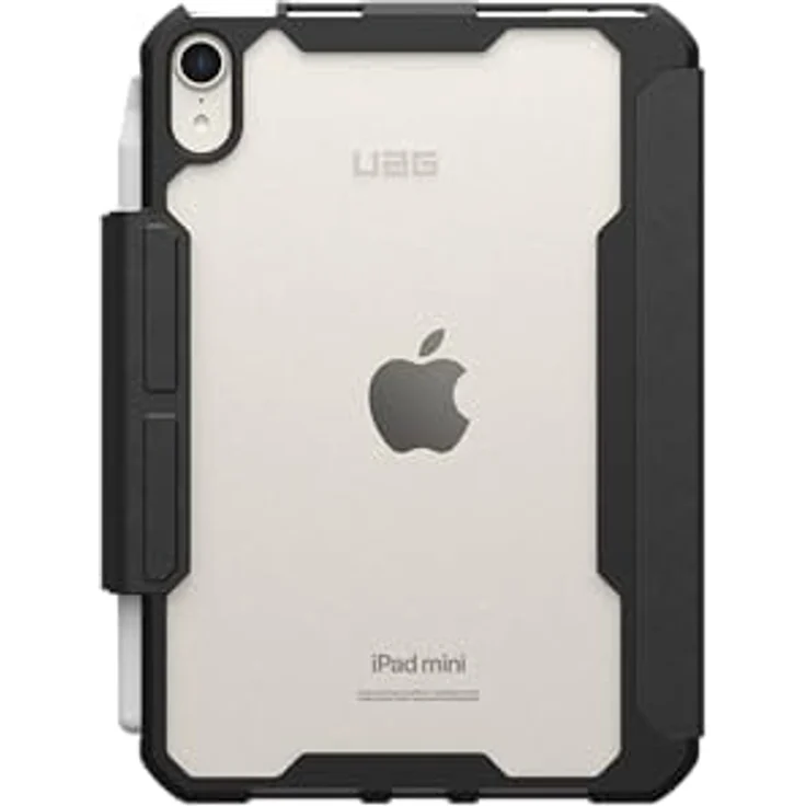 URBAN ARMOR GEAR Essential Armor Folio für Apple iPad mini (A17 Pro - 7. Generation 2024, 6. Generation 2022), Hülle mit Wake/Sleep-Funktion, Apple Pencil Halter und Standfunktion, schwarz (transparent) – Bild 5