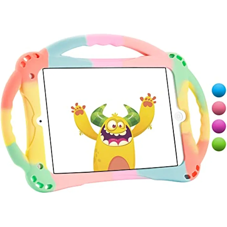TopEsct iPad Mini Case Kids Anti-Shock Shockproof Grip Stand Protective Case for iPad Mini, Mini 2, Mini 3 iPad Mini 4 and iPad Mini 5 2019(Regenbogen) - Preisvergleich