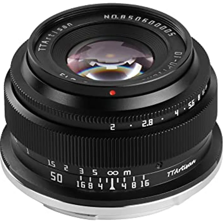 TTArtisan 50 mm F2 Metallgehäuse, kompatibel mit Nikon Z Mount (Vollrahmen) – Schwarz – Bild 2