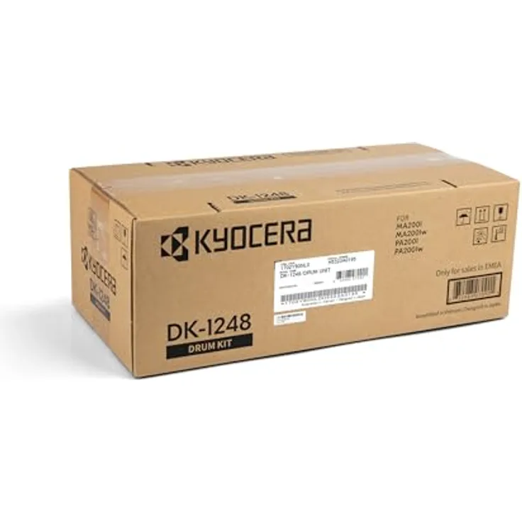 Kyocera DK-1248, Trommel-Kit (BK) für Laserdrucker, bis zu 10.000 Seiten, kompatibel mit MA2001/PA2001