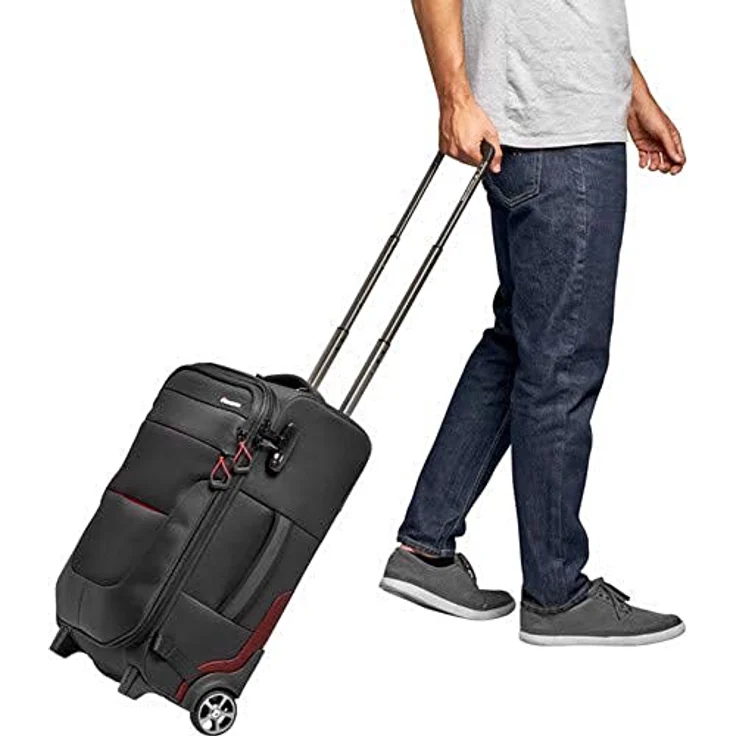 Manfrotto Switch-55 Pro Light 2-in-1 Trolley und Kamerarucksack, Rucksack für Camcorder, DSLR Kameras, Platz für bis zu 2 Kameragehäuse und Objektive, Tasche für 17-Zoll-PC und Dokumententasche - Preisvergleich – Bild 6