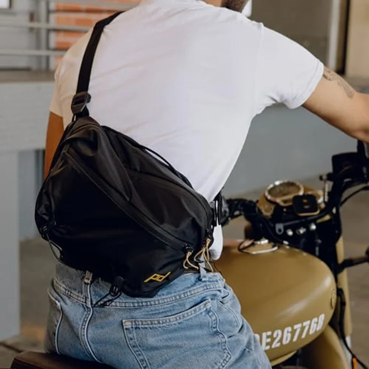 Peak Design Outdoor Sling 7L, Kamerahüfttasche mit 7.50 l Volumen, wetterfest, schwarz – Bild 5