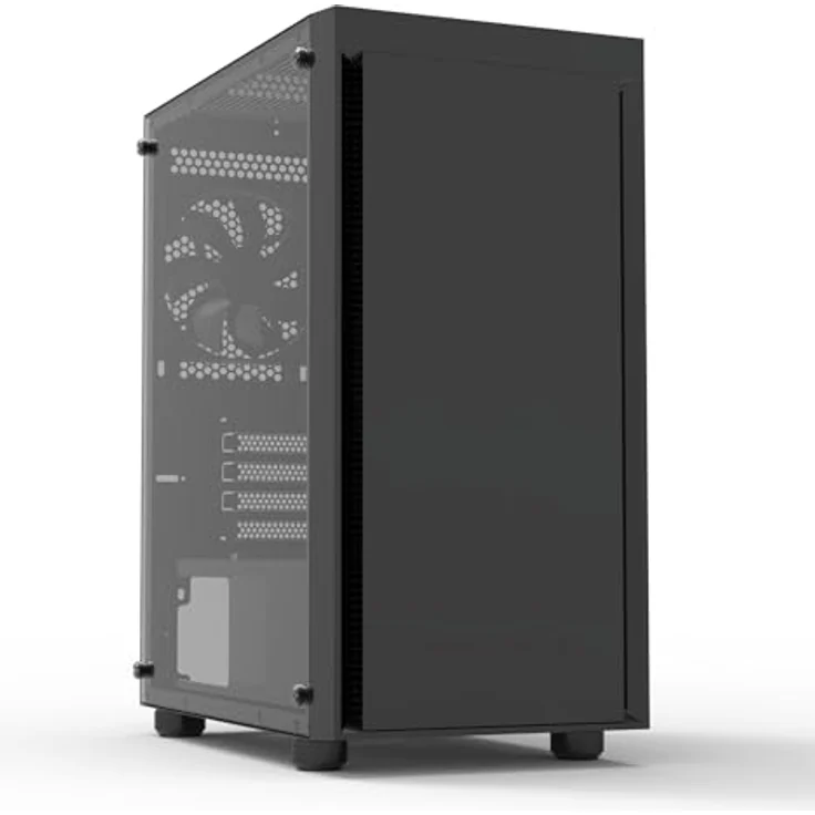 Zalman T3 Plus Mini Tower Case, mATX und Mini-ITX kompatibel, Schwarz, mit Seitenfenster aus gehärtetem Glas und Wasserkühlungsmöglichkeit – Bild 7