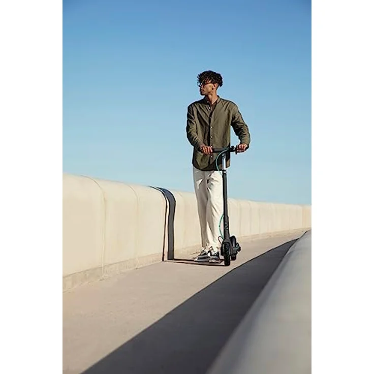 Odys E-Scooter (20 km/h, 25 km), schwarz, Aluminium, 9 Zoll Luftreifen, duales Bremssystem, IP55 – Bild 17