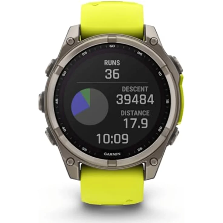 Garmin Fenix 8 Solar Sapphire Titan, 47 mm Smartwatch mit Solar-Laden, robustem Design, Multi-Sport-Funktionen und Gesundheits-Tracking – Bild 9