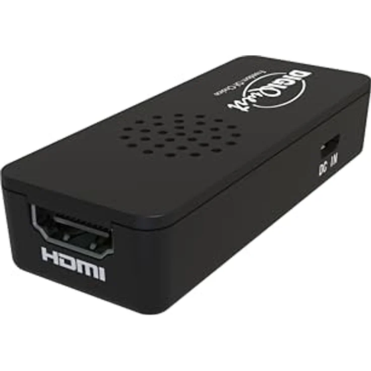 Digiquest Terrestrischer Stick Retro TV X2O, DVB-T2 HD Receiver mit automatischem Selbstscan, schwarz, platzsparend und energieeffizient – Bild 2