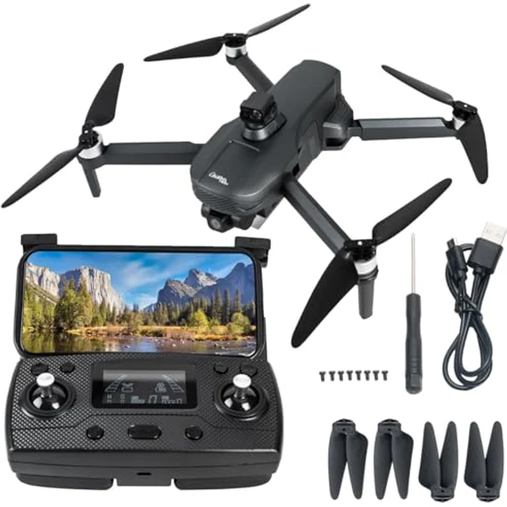 Casativo Profi GPS-Drohne, faltbar mit 4K-Kamera, 360° Hindernis-Erkennung, 6-Achsen Gyroskop, Brushless Motor – Bild 7