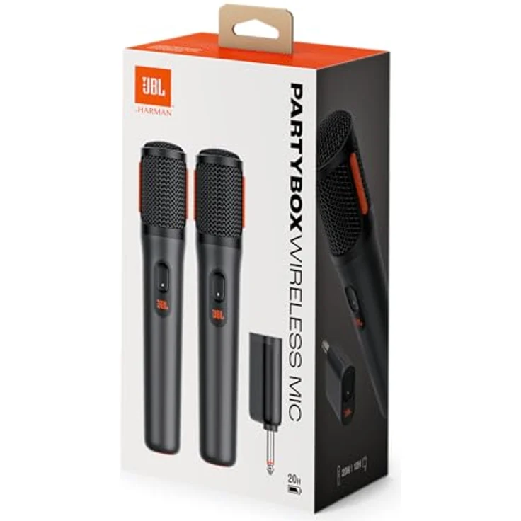 JBL Partybox Wireless Mic (Karaoke), Mikrofon mit Original JBL Pro Sound, schwarz – Bild 5