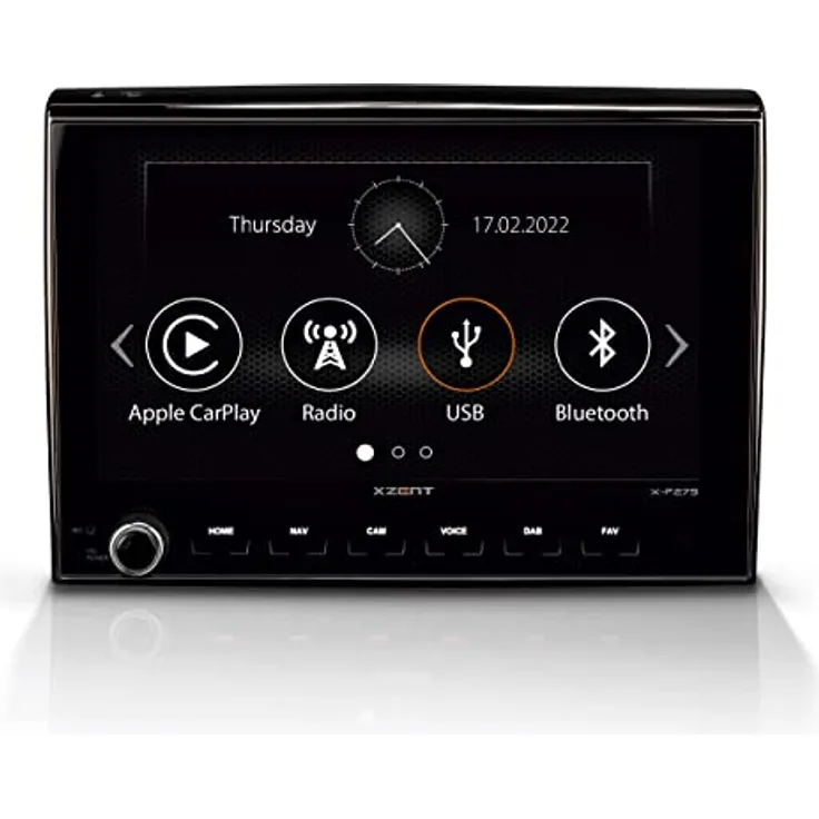 XZENT X-F275 – Infotainer, Mediencenter kompatibel mit FIAT Ducato, Multimedia mit 8“ Touchscreen, Autoradio mit DAB+, Bluetooth, zum Reisemobil Festeinbau Navi erweiterbar