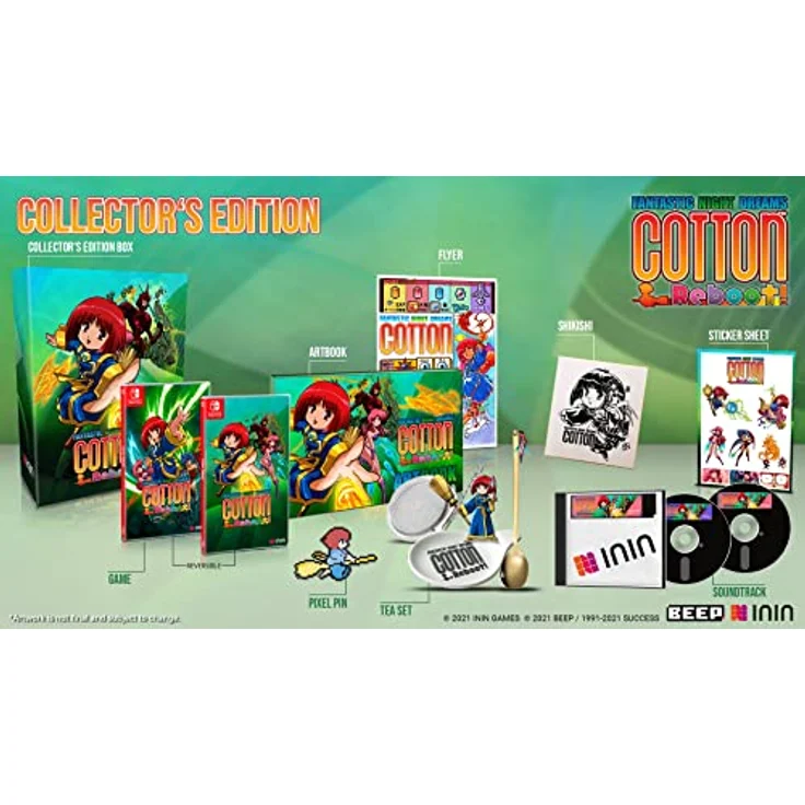 ININ Cotton REBOOT Collector's Edition - Limited, Nintendo Switch Spiel mit HD-Reboot- und Retro-X68000-Modus, 2.000 nummerierte Exemplare weltweit – Bild 2