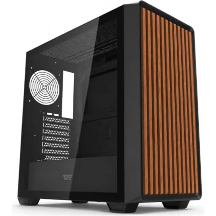 Darkflash Tech Darkflash DS900WD ATX Computergehäuse, Schwarz, mit gehärteter Glas-Seitenwand und 4 Lüftern, unterstützt ATX/M-ATX/ITX