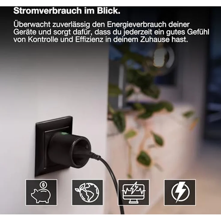 Osram Smart Plug, HOMELIGHTING Smart+ Funk-Steckdose mit ZigBee-Technologie, Energieverbrauchskontrolle und Sprachsteuerung – Bild 7