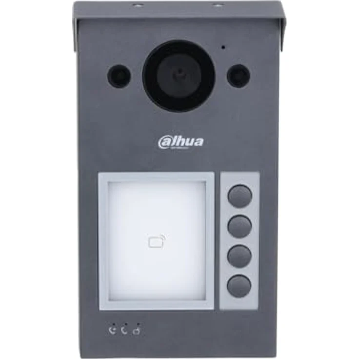 Dahua - IP-Video-Gegensprechanlage Onvif PoE Dahua 2 MP 4-Tasten-Kamera und RFID-Lesegerät - VTO3311Q-WP, Aluminiumlegierung – Bild 2