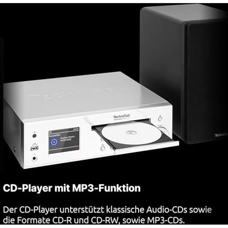 TechniSat DIGITRADIO 760 CD IR – Kompakte Premium Stereoanlage in Klavierlack Schwarz, 140 Watt Stereo, Bluetooth, Spotify, Wecker, Fernbedienung – Bild 5