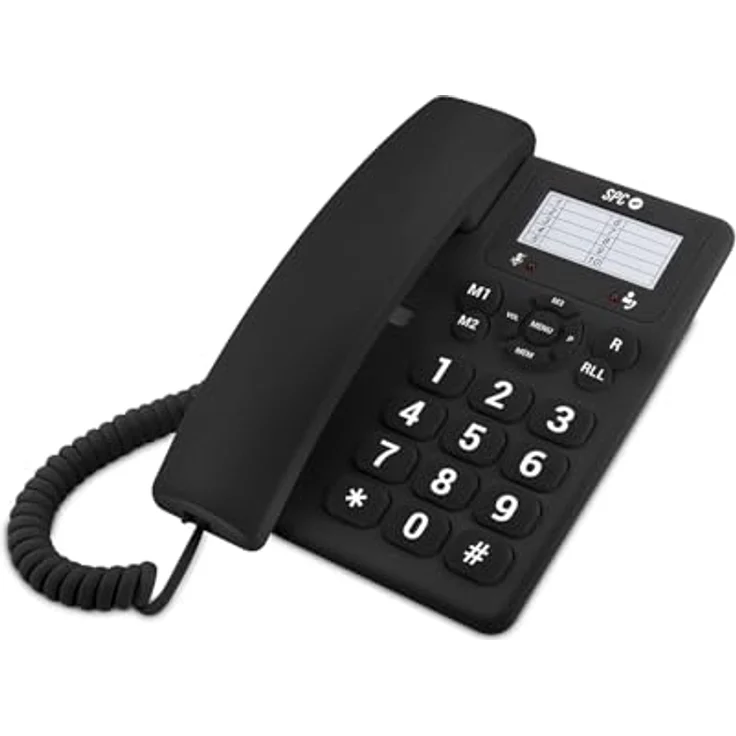 SPC 3602 RJ11 DECT, Festnetztelefon, schwarz – Bild 2