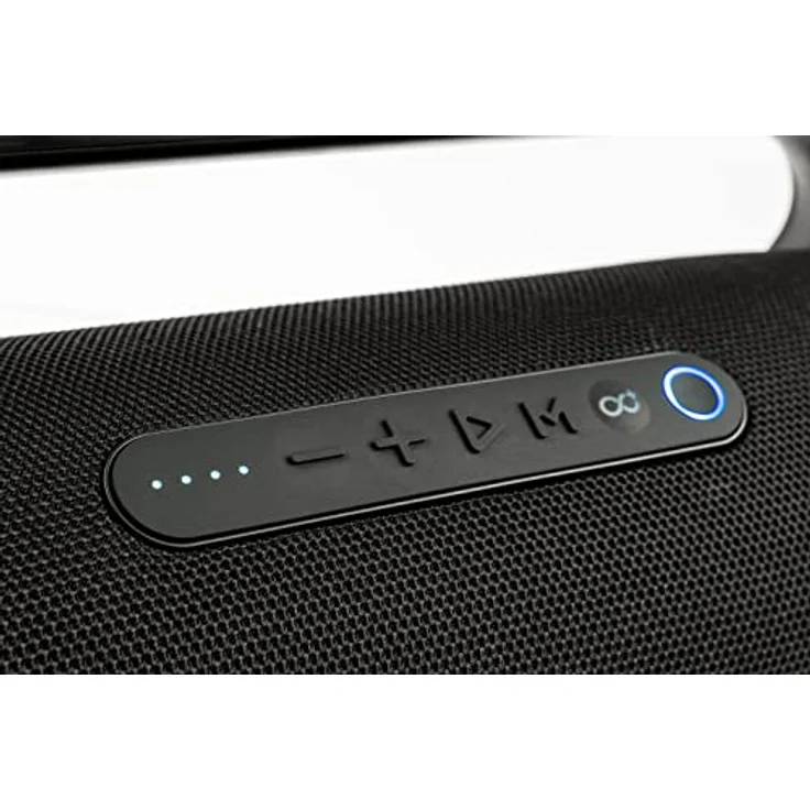 TELLUR Obia Bluetooth Lautsprecher Groß, 50W, Musikbox Bluetooth mit True Wireless Stereo, IPX5 Spritzwassergeschützt, Radio Bluetooth Box, Freisprechfunktion, USB, AUX-Buchse 3,5 mm, Schwarz – Bild 3