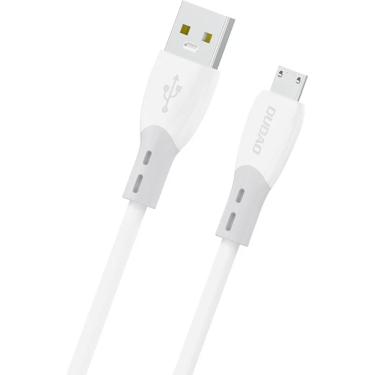 Dudao L25SM, USB-A - Micro USB Kabel mit 3 A, 1 m, weicher Silikonmantel, weiß