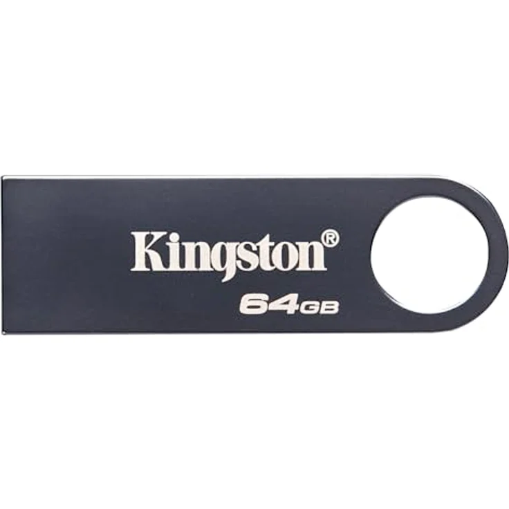 Kingston DataTraveler SE9 Gen 3-64GB USB-Stick - 220MB/s beim Lesen - Dunkles Nickel - Metallgehäuse – Bild 1