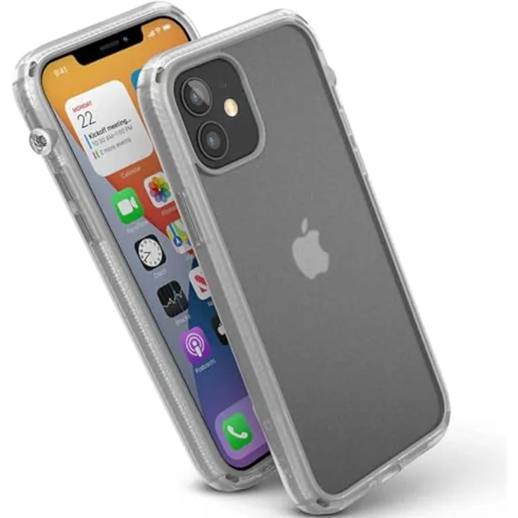Catalyst Influence Case iPhone 12 / iPhone 12 Pro, durchsichtige Handyhülle mit Fallschutz, kabellosem Laden und erhöhten Kanten