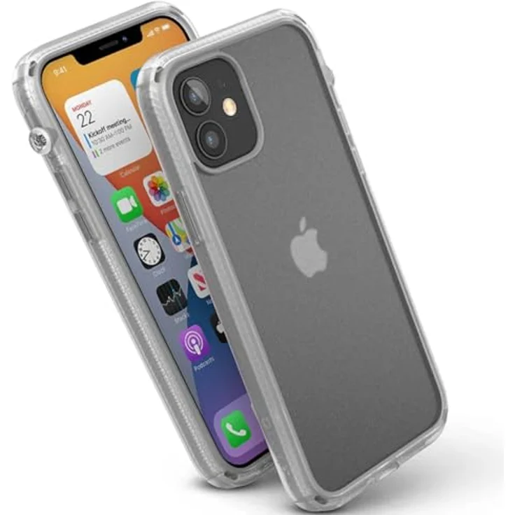 Catalyst Influence Case iPhone 12 / iPhone 12 Pro, durchsichtige Handyhülle mit Fallschutz, kabellosem Laden und erhöhten Kanten – Bild 1