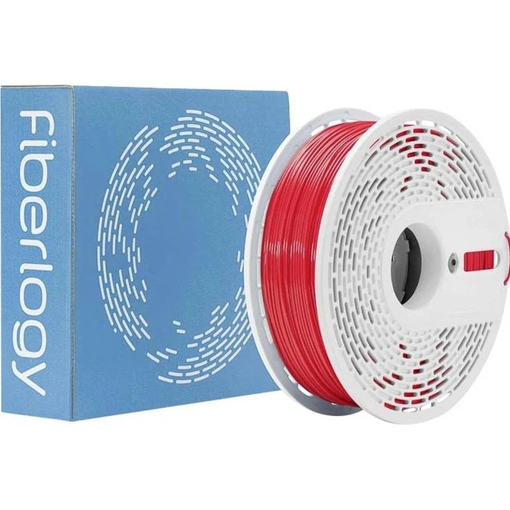 Fiberlogy PA12-RED-175-075, Chemisch beständiges und hitzebeständiges Nylon PA12 Filament, 1.75 mm, 750 g, Rot
