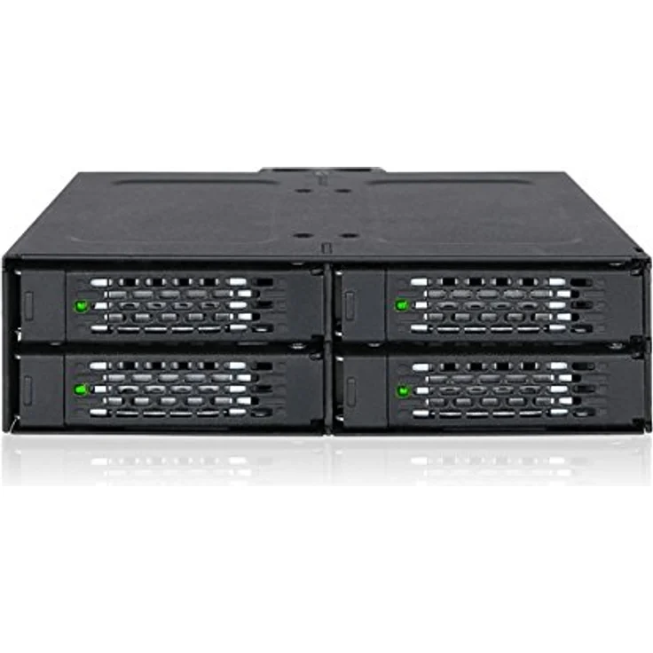 ICY DOCK SATA Hot Swap Wechselrahmen für 4X 2,5 Zoll (6,4cm) SSD-HDD - Vollmetall ToughArmor MB607SP-B – Bild 2