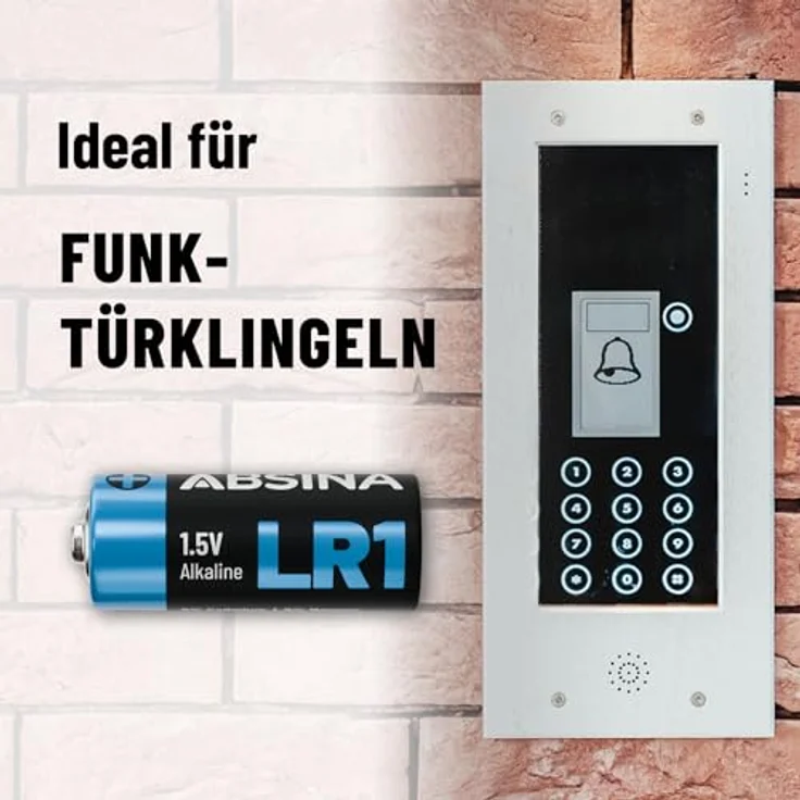 ABSINA ABSINA LR1 Alkaline 1.5V 16er Pack Batterie, hohe Kapazität & Temperaturbeständigkeit – Bild 2