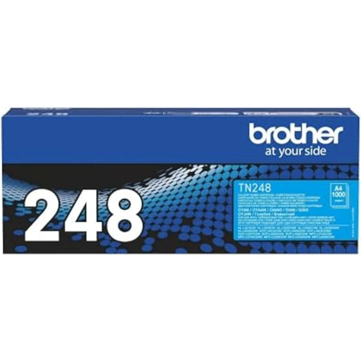 Brother Original TN-248C Tonerkartusche Cyan - Druckt bis zu 1.000 Seiten, schützt die Garantie, vermeidet Abfall und spart Papier, Zeit und Geld – Bild 1