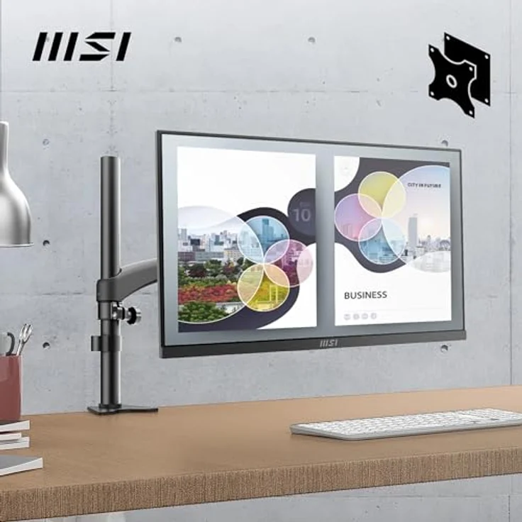 MSI PRO MP275 27 Zoll Full HD Office Monitor - IPS-Panel, 100 Hz, augenschonend, integrierte Lautsprecher - HDMI 1.4b, D-Sub (VGA) – Bild 5