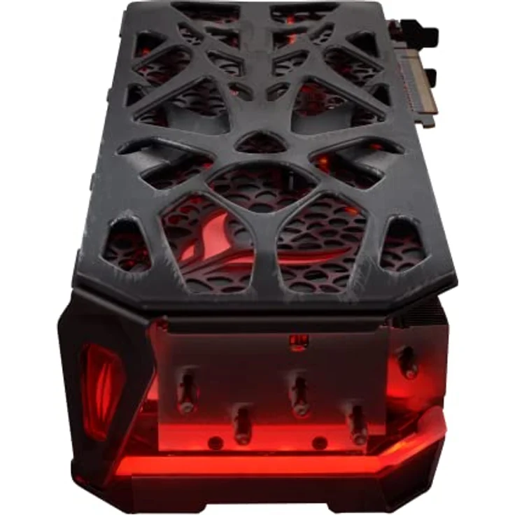 PowerColor Swappable Backplate for RX 7900er Red Devil Alu (SBP-790002), Immersive Devil Skin Design, Leichtes und Ausserirdisches Design – Bild 9